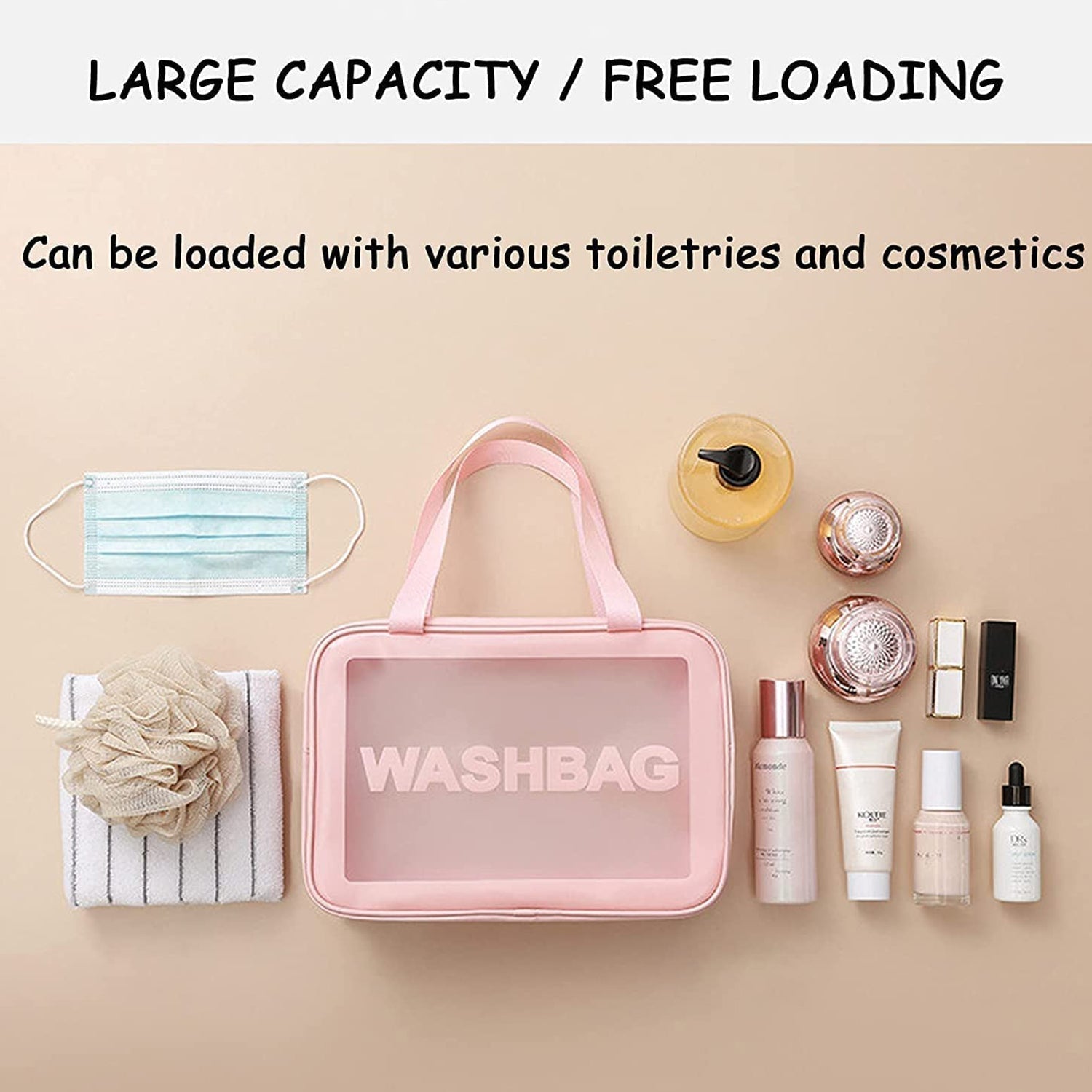 Cosmetic Pouch, Make up Bag for Home & Travel, Toiletry Bag for Cosmetics, Brushes, Accessories Set of 3 Small, Medium & Big - Wash Bag Cosmetic Pouch, Make up Bag for Home & Travel, Toiletry Bag for Cosmetics, Brushes, Accessories Set of 3 Small, Medium & Big - Wash Bag